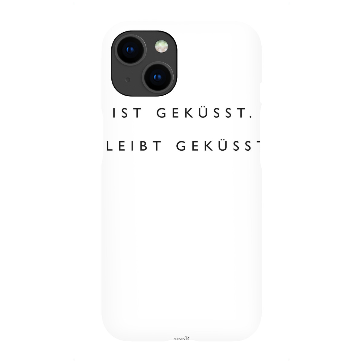 "Ist geküsst. Bleibt geküsst"für iPhone - Premium-Case Handyhülle artboxONE
