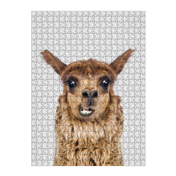 artboxONE Puzzle "Happy Llama" artboxONE - Tiere,Lustig - Llama,Zoo,Animal,Portrait - Bild llama