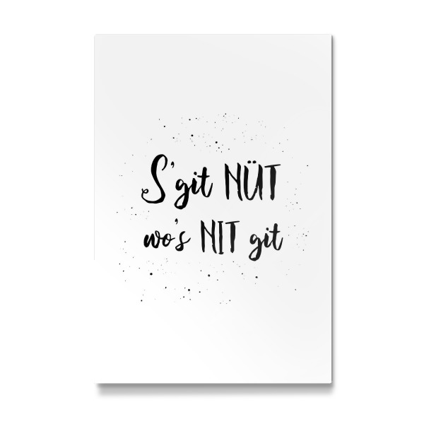 Galerie-Print "S’git nüt wo’s nit git" 30x20 cm artboxONE