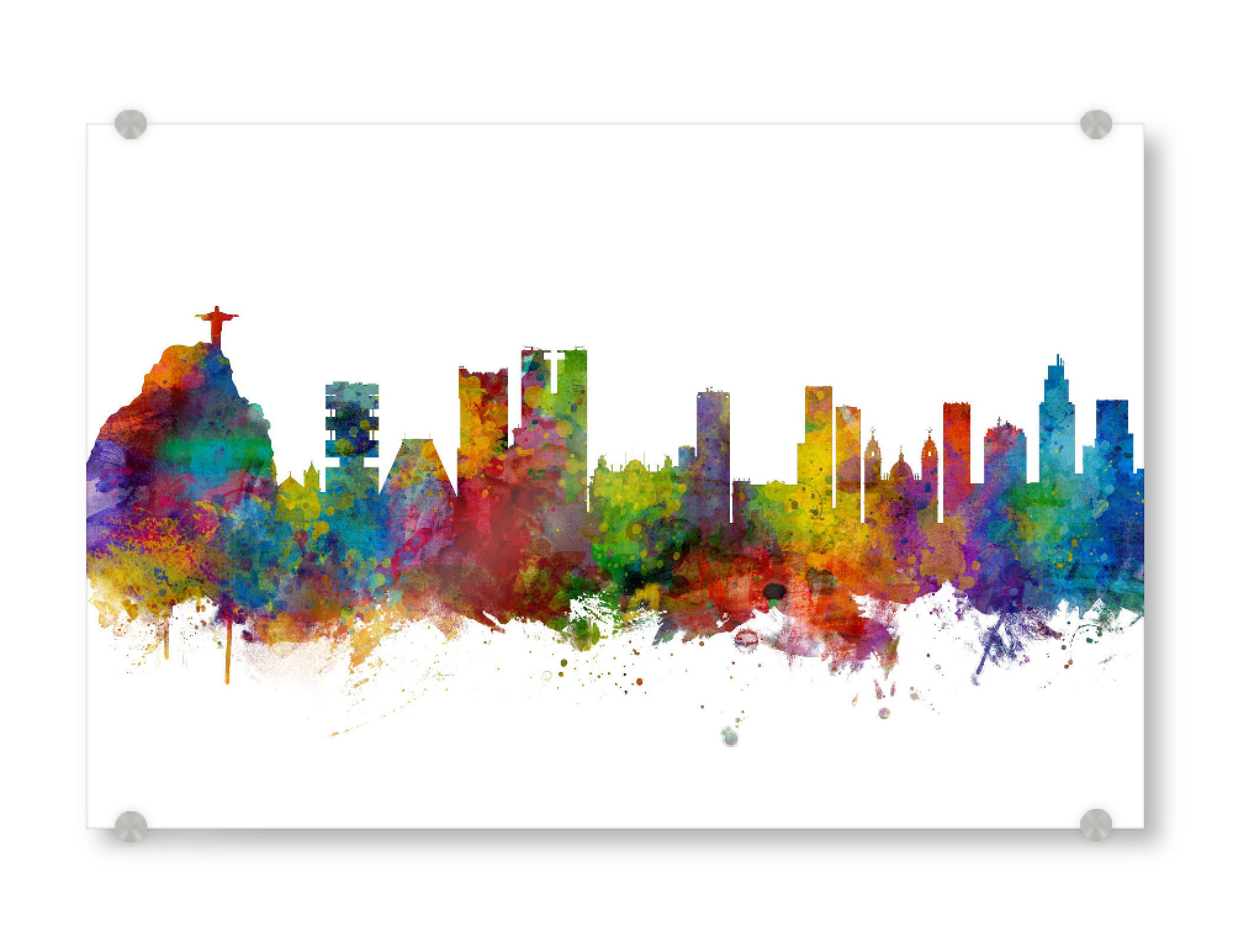 Acrylglasbild "Rio de Janeiro Skyline Brazil" artboxONE - Städte / Rio de Janeiro - Rio de janeiro,Skyline,Brazil