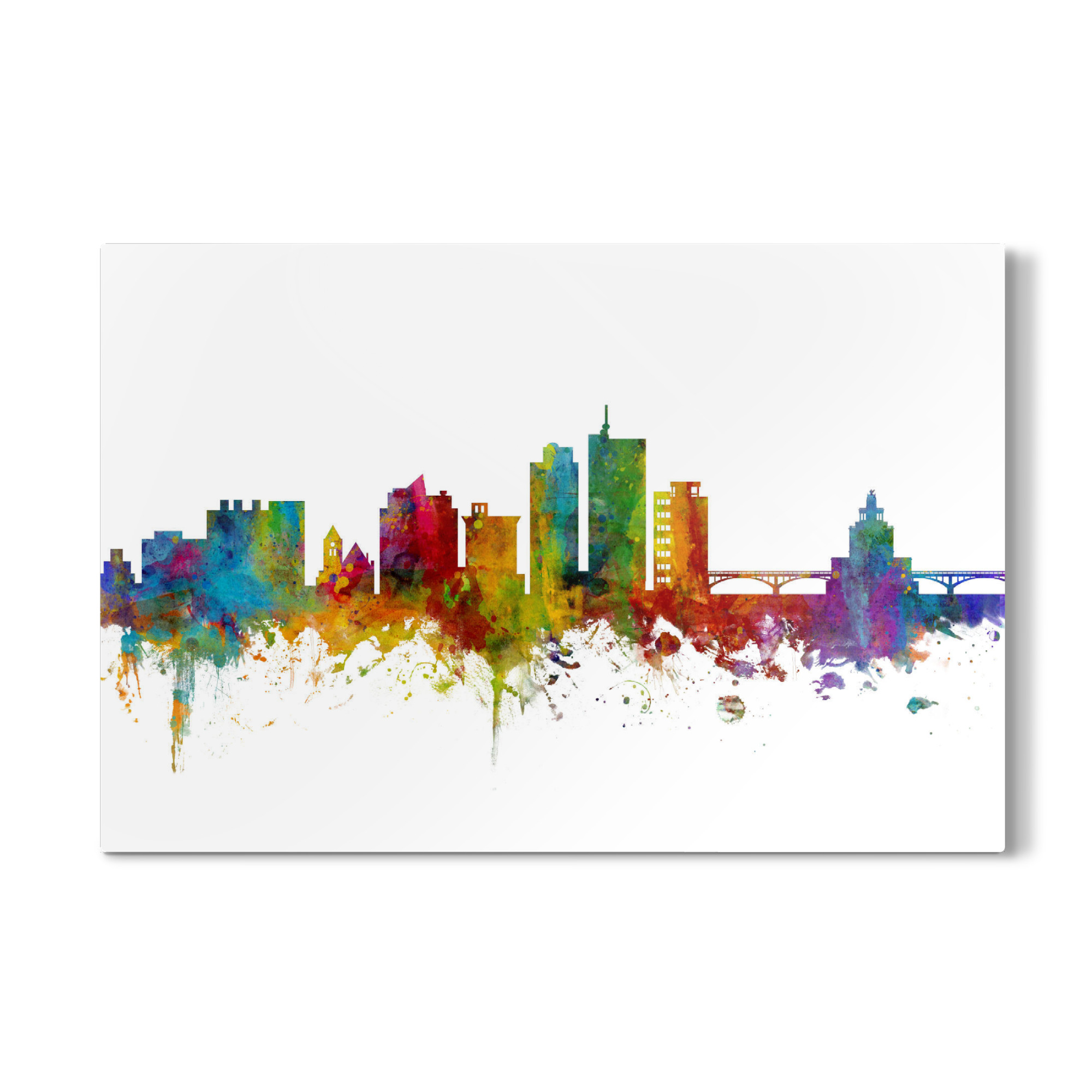 Galerie-Print "Cedar Rapids Iowa Skyline" 75x50 cm artboxONE