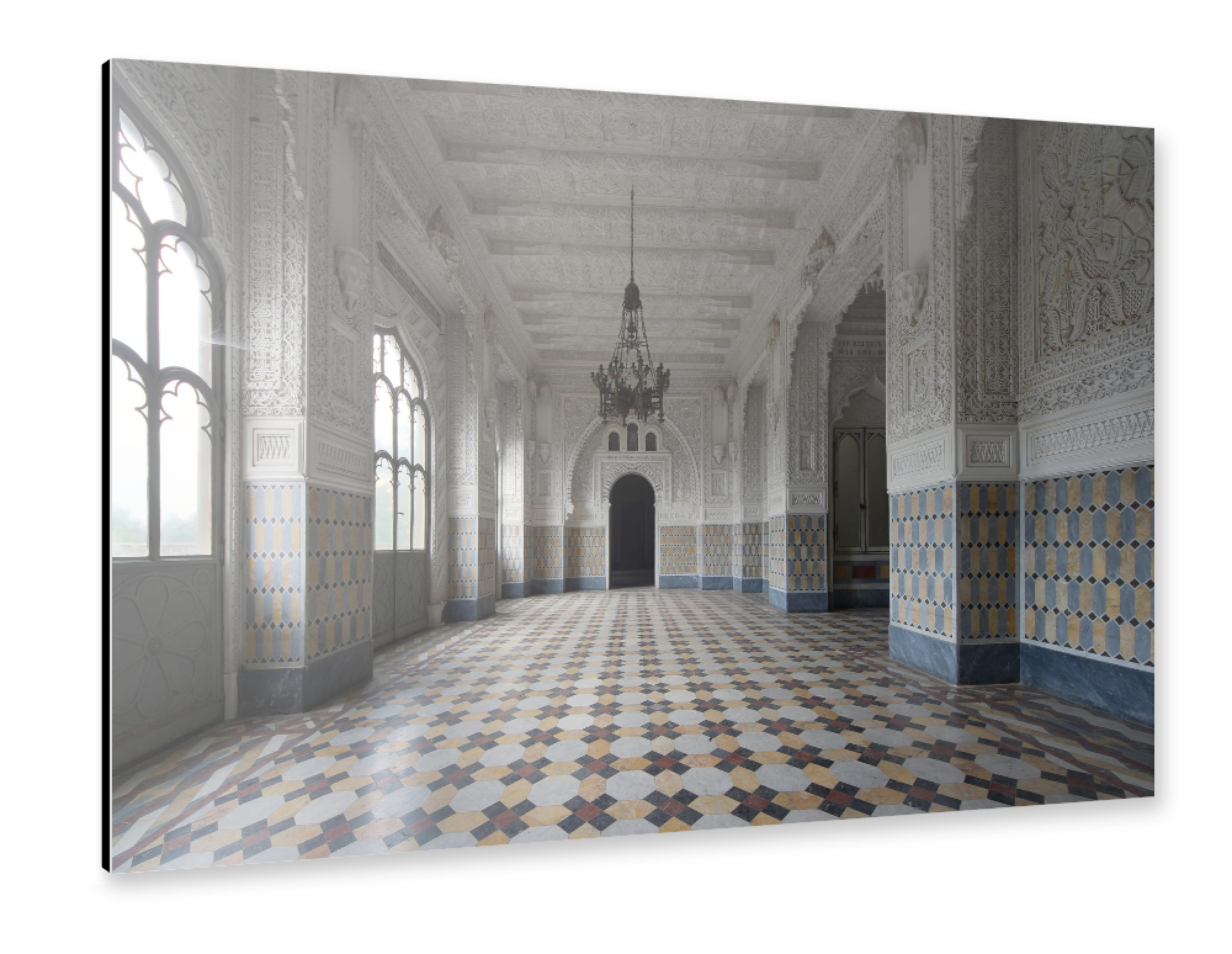Alu-Dibond "Black Chandelier" 75x50 cm artboxONE