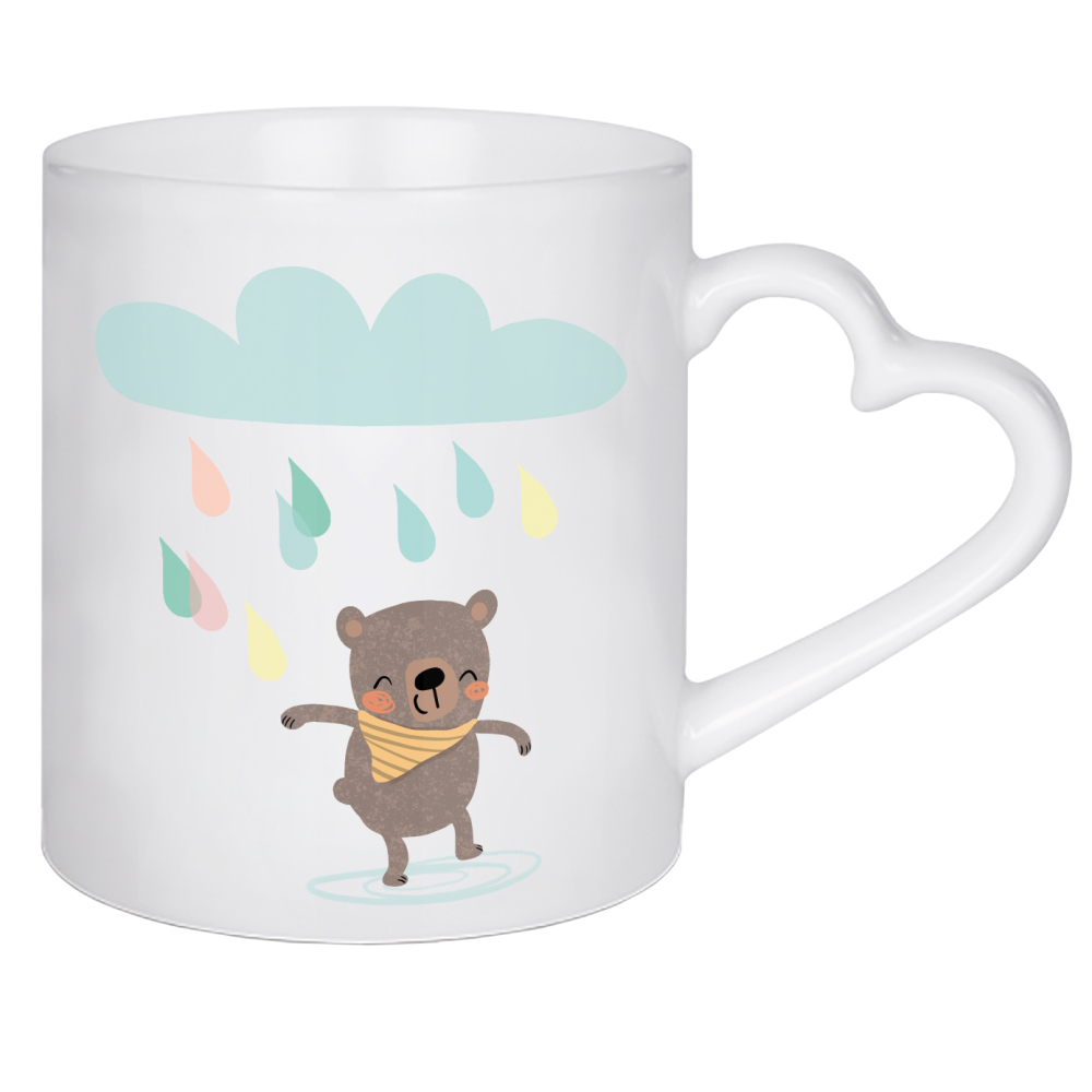 Herztasse "Regenfreude" artboxONE - Für Kinder,Tiere