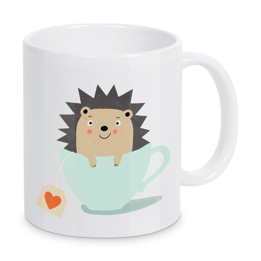 Tasse "Tassen Igel" artboxONE - Für Kinder,Tiere - Igel,Süß,Niedliche tiere,Tasse,Teetasse,Herz,Herzlich,Kinder,Kinderzimmer