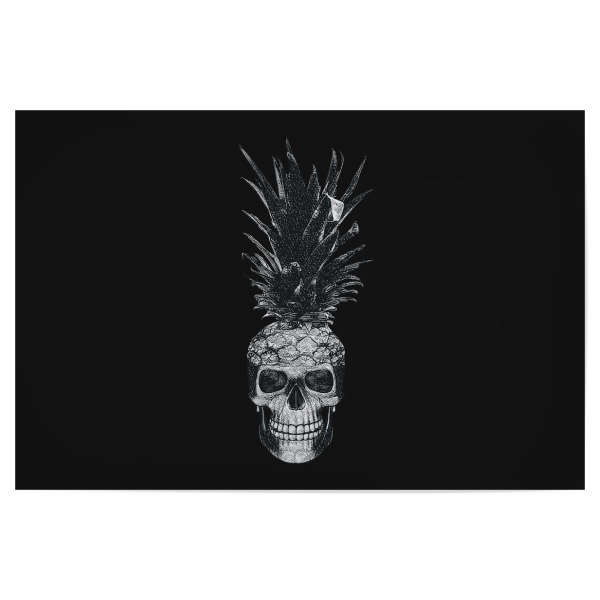 Poster "Skull pineapple" artboxONE - Lustig - Skull,Skulls,Graphic,Graphic design,Design,Pineapple,Trend,Trendy,Funny