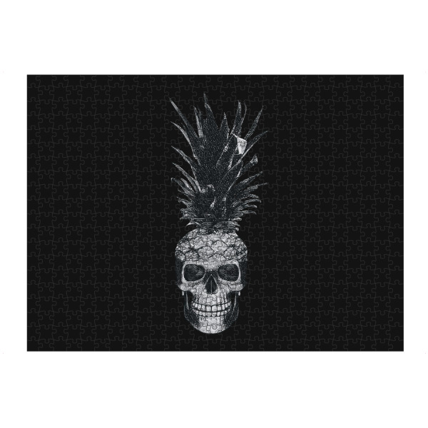 Puzzle Ravensburger "Skull pineapple" artboxONE - Lustig - Skull,Skulls,Graphic,Graphic design,Design,Pineapple,Trend,Trendy,Funny - Bild skull