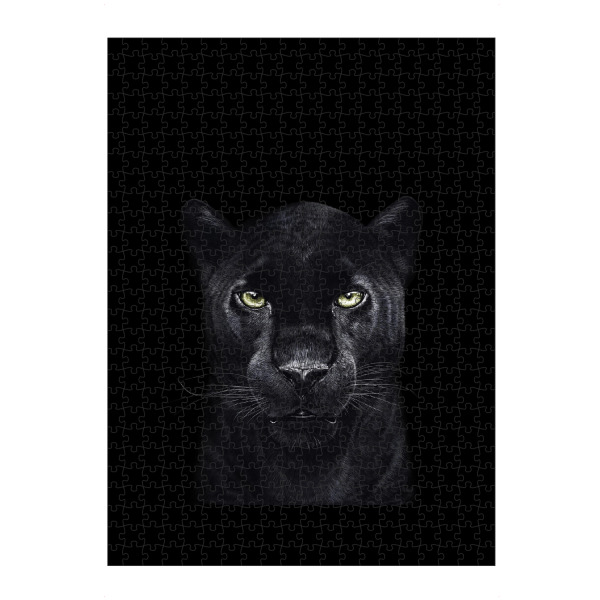 artboxONE Puzzle "Black panther on black" artboxONE - Tiere - Panther,Black panther,Cat - Bild panther