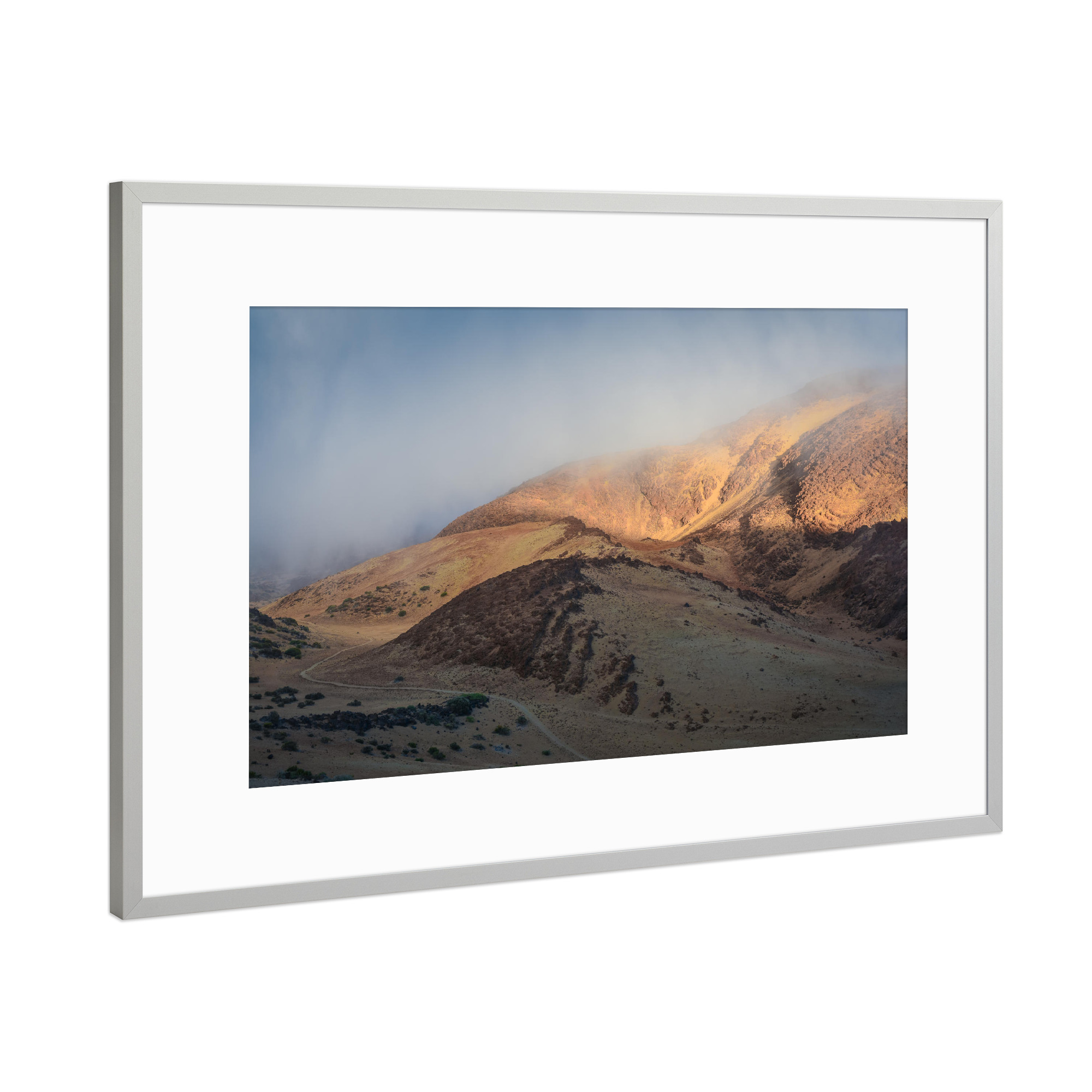 Poster mit Rahmen Silber "Am Hang des Teide" artboxONE - Natur