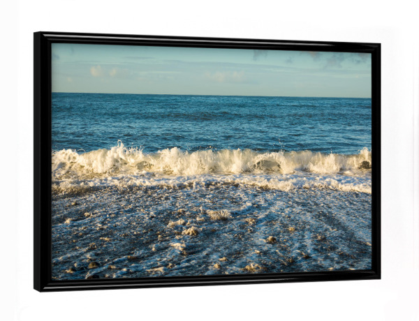 Poster mit schwarzem Rahmen "Vulkanstrand auf Teneriffa" artboxONE - Natur,Reise