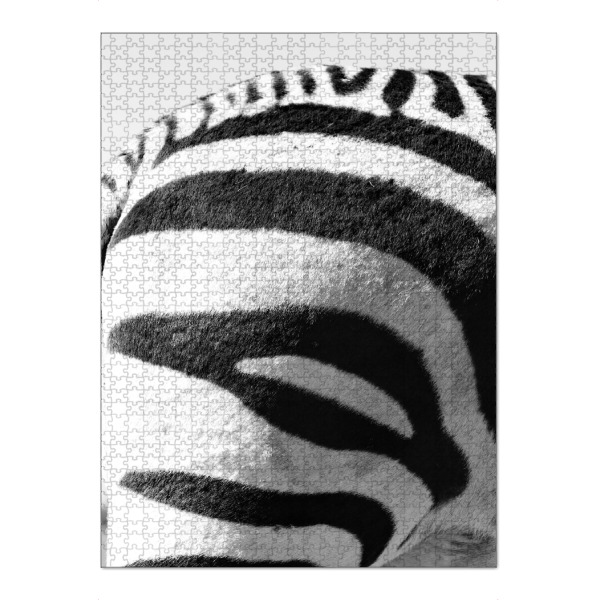 Puzzle Ravensburger "Zebra Muster hinten rechts" artboxONE - Tiere,Schwarzweiß,Reise / Afrika - Zebra,Zebrastreifen,Muster,Animal print - Bild zebra