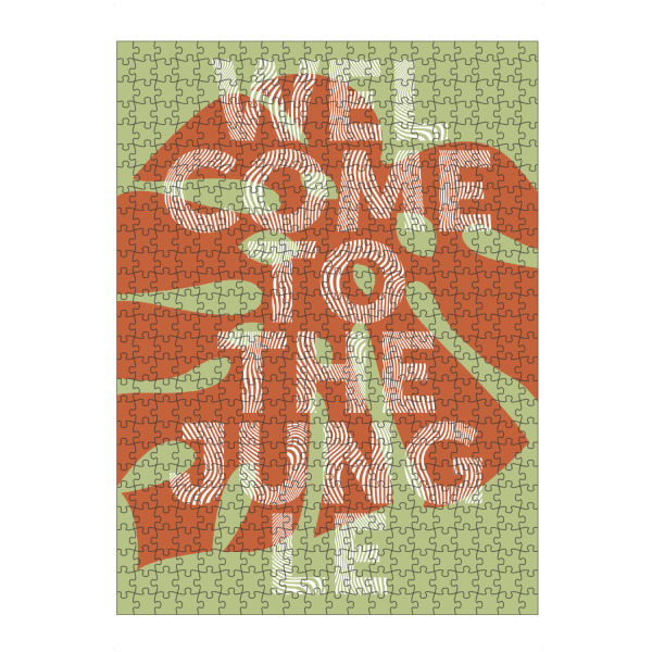 Puzzle Ravensburger "Welcome to teh jungle - rost" artboxONE - Typografie,Festivals - Dchungel,Jungle - Bild dchungel