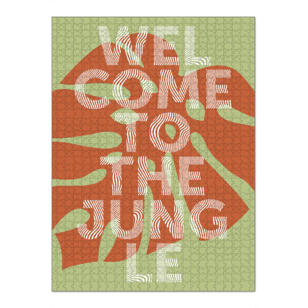 Puzzle Ravensburger "Welcome to teh jungle - rost" artboxONE - Typografie,Festivals - Dchungel,Jungle - Bild dchungel