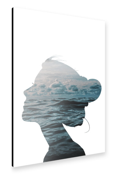 Alu-Dibond "Head In The Clouds" 30x20 cm artboxONE