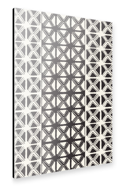 Alu-Dibond "Black and White Tribal" 30x20 cm artboxONE