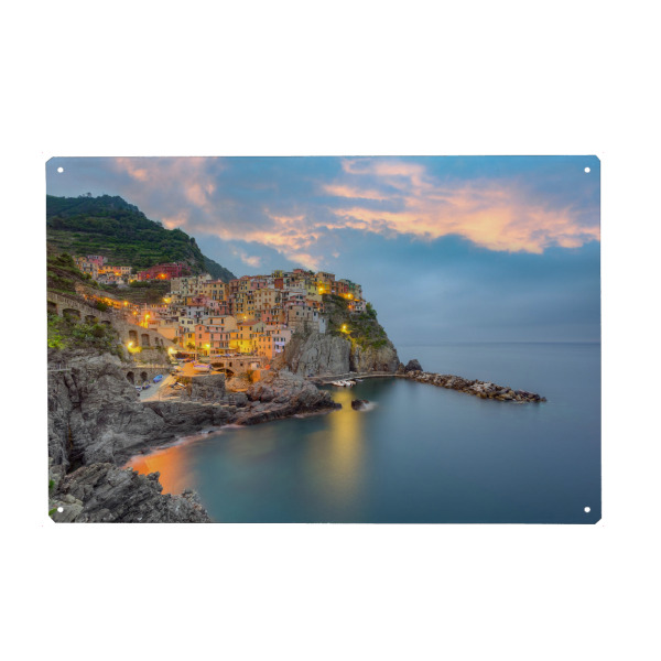 Holzbild "Manarola Cinque Terre" artboxONE - Reise / Länder - Italien,Mittelmeer,Italienische riviera