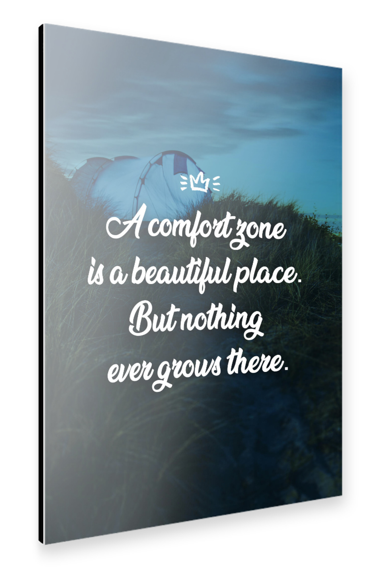Alu-Dibond "Comfort Zone" 30x20 cm artboxONE