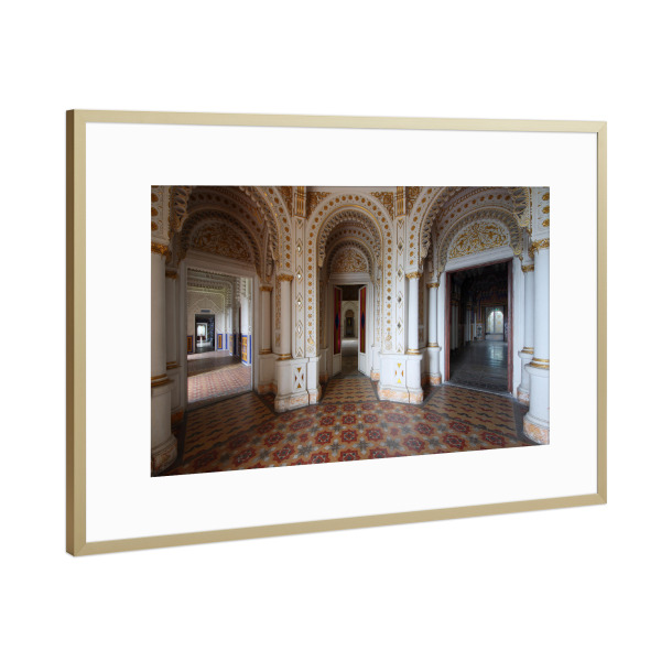 Poster mit Rahmen Gold "Golden Dream" artboxONE - Architektur