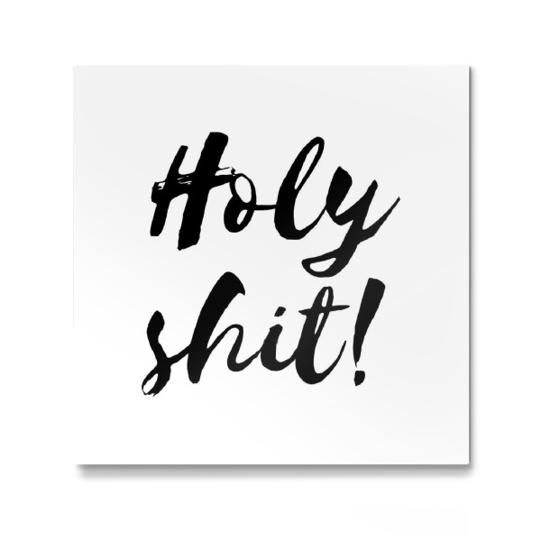 Galerie-Print "Holy shit typo" 30x30 cm artboxONE