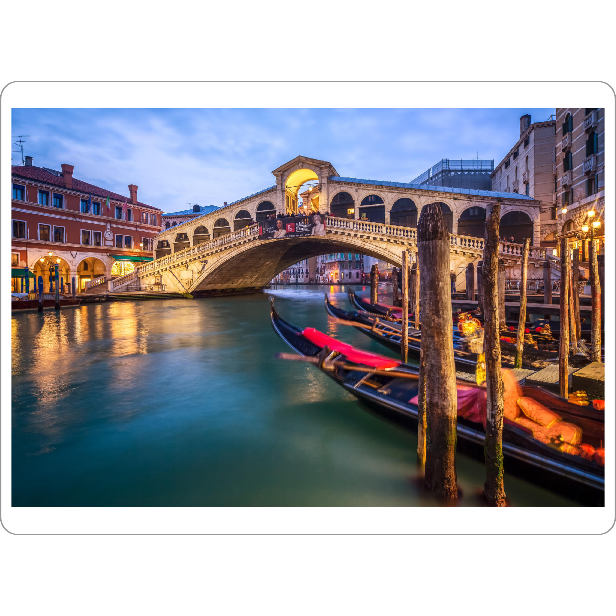 Tischset "Rialtobrücke in Venedig, Italien" artboxONE - Städte / Venedig