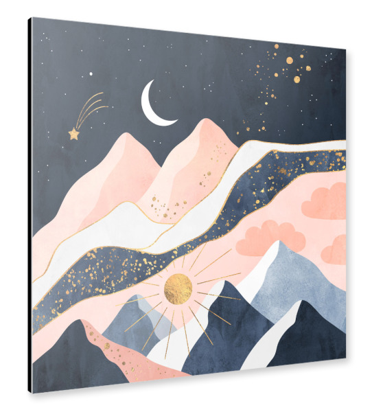 Alu-Dibond "Night And Day" 30x30 cm artboxONE