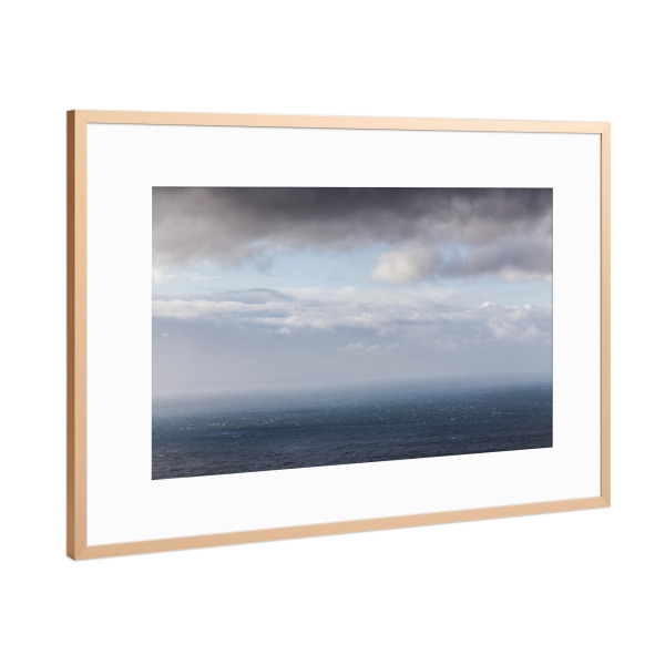 Poster mit Rahmen Kupfer "Wasserwüste" artboxONE - Reise / Strand und Meer - Barentssee,Arktischer ozean,Nordatlantik