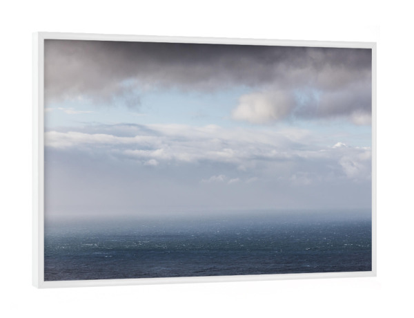 Poster mit weißem Rahmen "Wasserwüste" artboxONE - Reise / Strand und Meer - Barentssee,Arktischer ozean,Nordatlantik