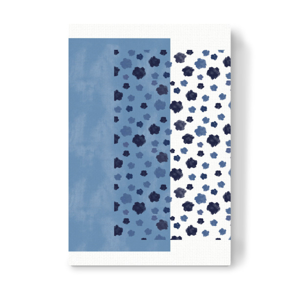 Leinwandbild "Indigo Rain" artboxONE - Abstrakt - Indigo,Rain,Modern,Maritim,Skandinavisch maritim