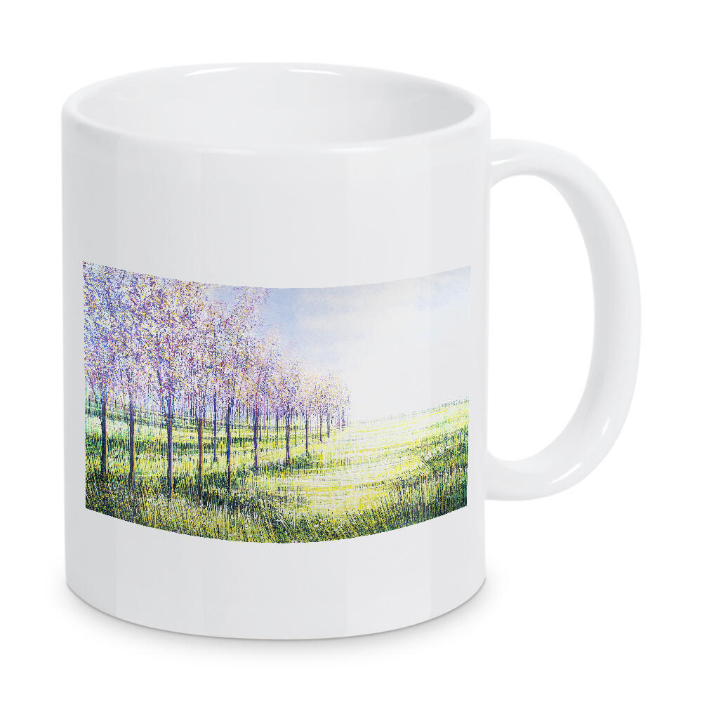 Tasse "Obstbäume in Blüte" artboxONE - Natur,Floral - Natur,Bäume,Blumen,Blumen,Blüte,Obstgarten,Fie,Feld,Sonnenuntergang,Sonnenaufgang