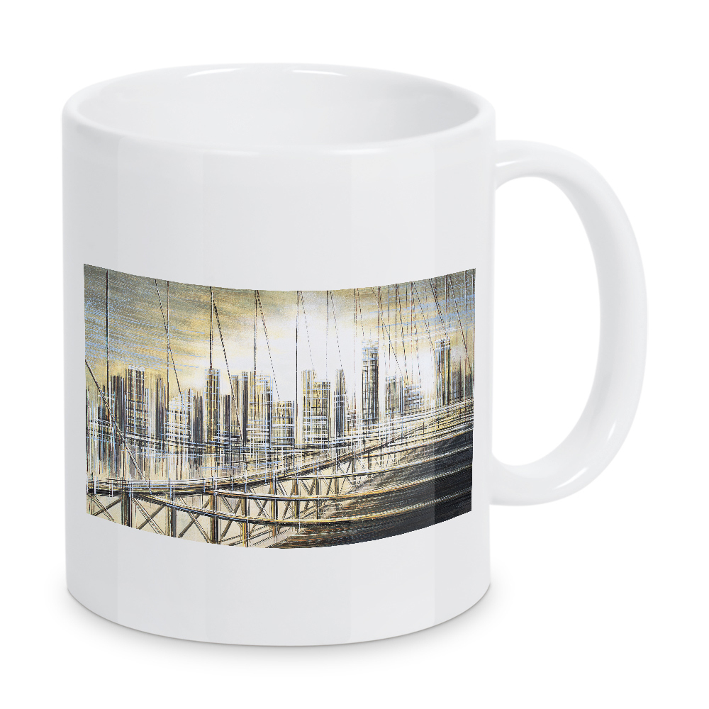 Tasse "Brooklyn Bridge - Abenddämmerung" artboxONE - Städte,Reise,Abstrakt,Architektur,Städte / Weitere