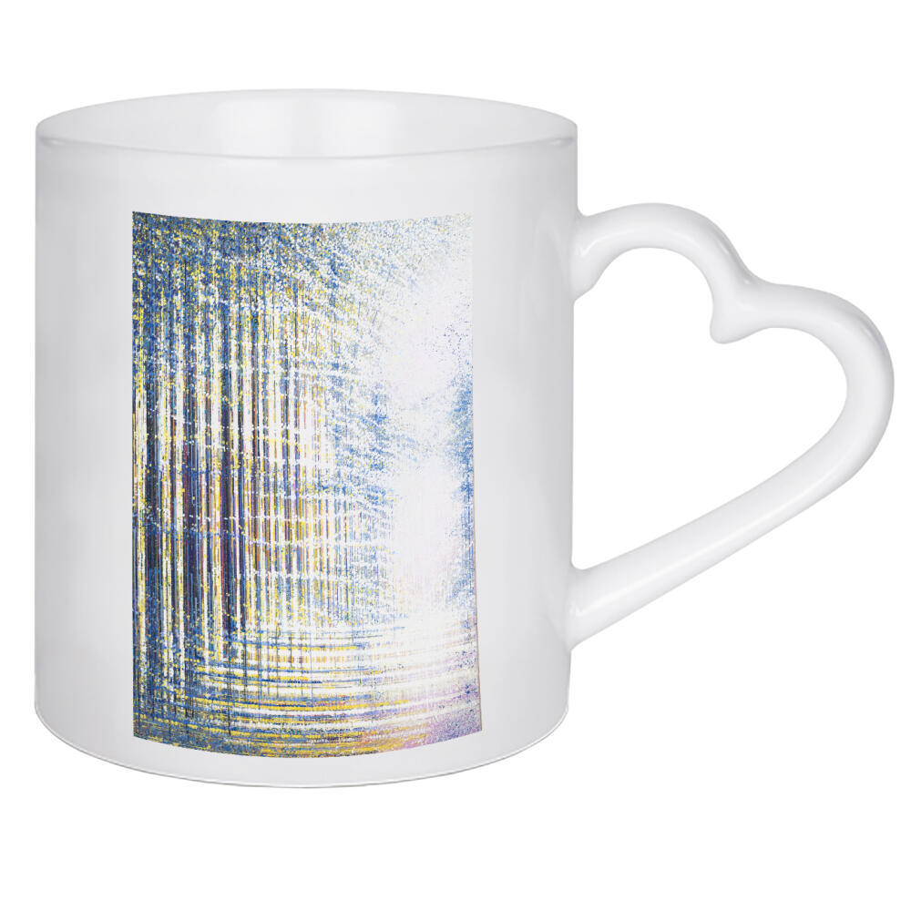 Herztasse "Sanftes Waldlicht" artboxONE - Natur - Wald,Sonnenlicht,Bäume,Wald,Wald,Natur