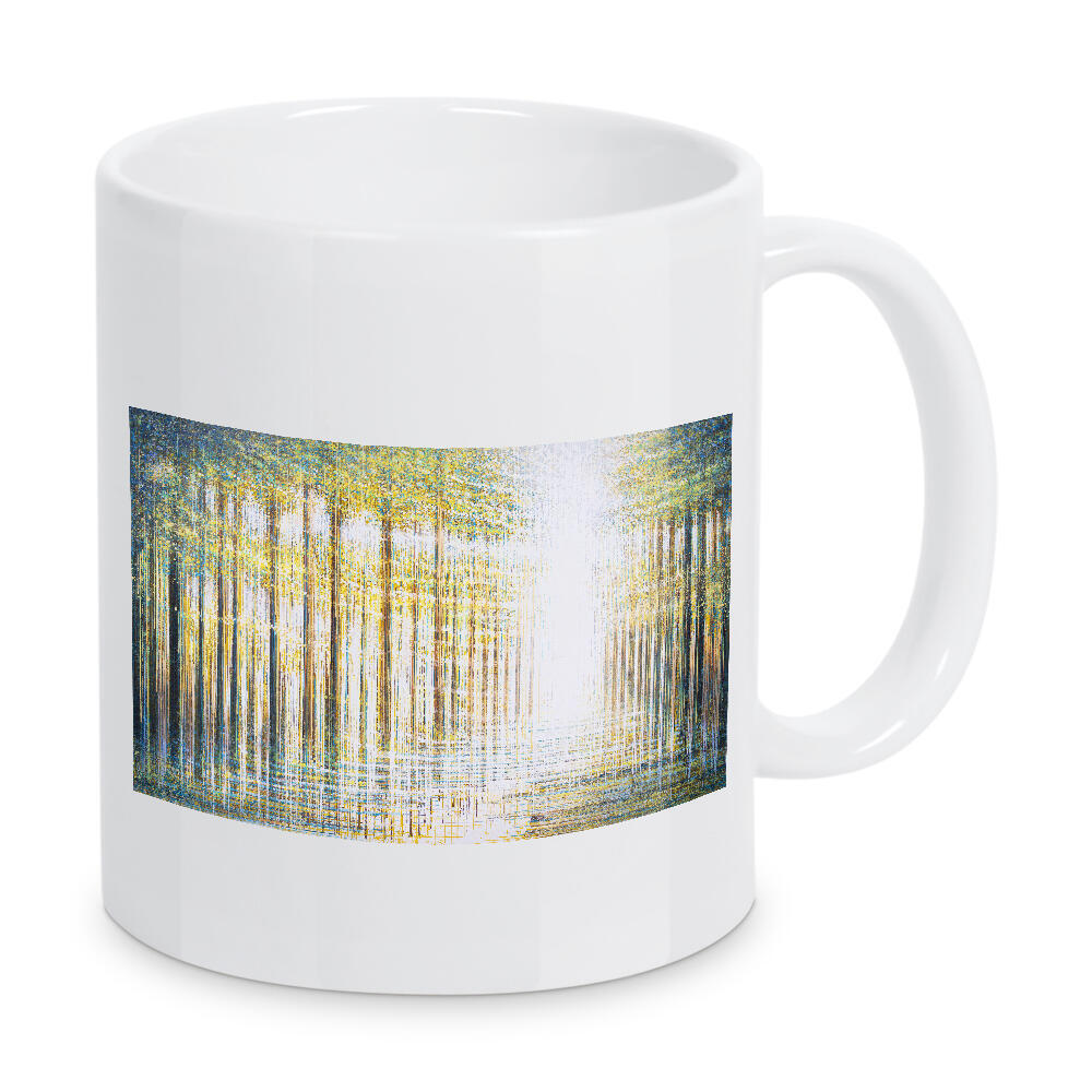 Tasse "Lichttanz durch den Wald" artboxONE - Natur - Wald,Wald,Wald,Sinlight,Bäume,Sonnenschein