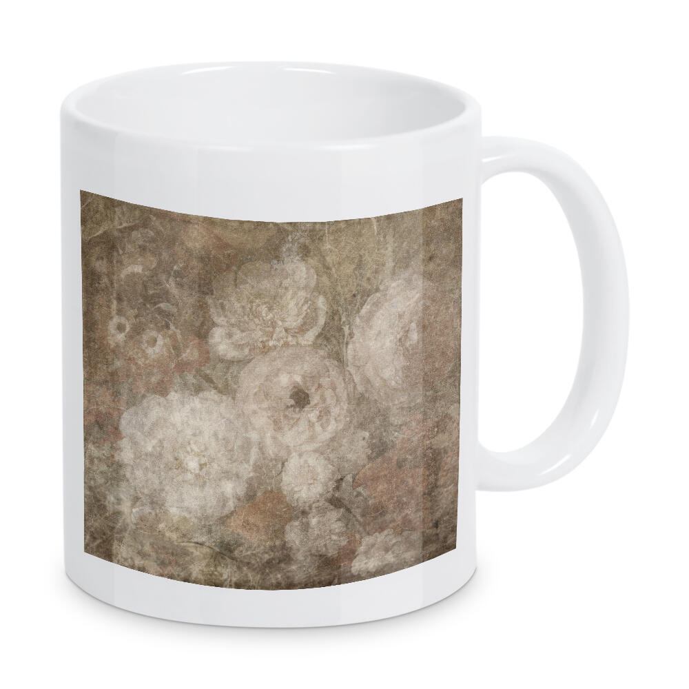 Tasse "Floraler Grunge E" artboxONE - Floral,Abstrakt - Blumen,Blumen,Grunge,Verzweifelt