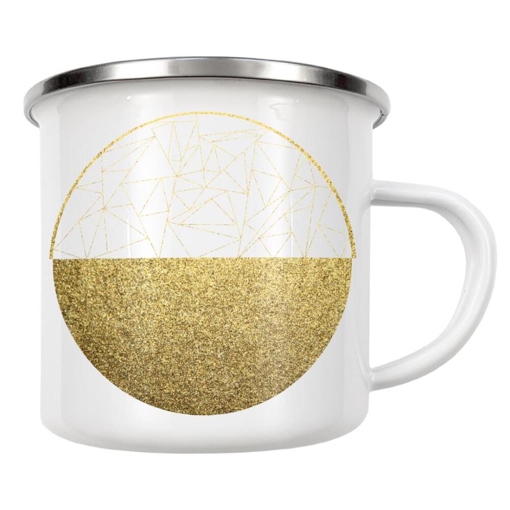 Emaille Tasse "Geometric moon I" artboxONE - Abstrakt,Geometrie