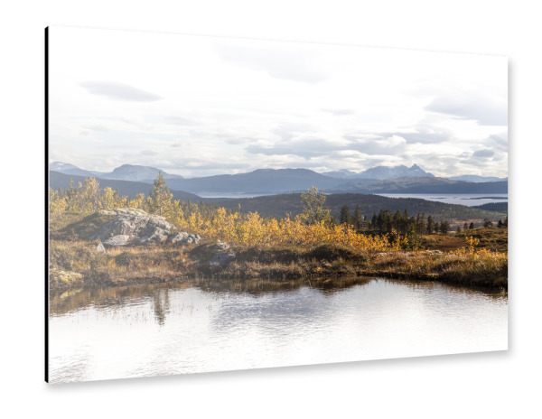 Alu-Dibond "Scandinavian autumn" 30x20 cm artboxONE