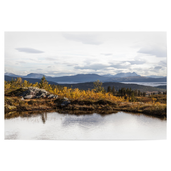 Poster 30x20 cm "Scandinavian autumn" artboxONE - Natur - Herbst,Herbstfarben,Herbstlandschaft
