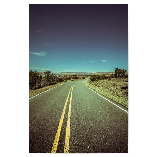 Poster "US Road" artboxONE - Reise / Länder - Usa,Straße,Landstraße