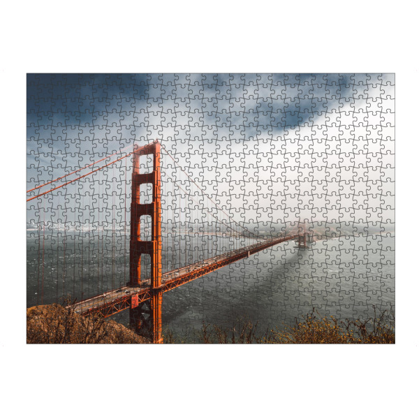 Puzzle Ravensburger "Golden Gate Bridge with clouds" artboxONE - Reise,Reise / Länder,Städte / San Francisco