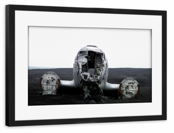 Poster mit Rahmen schwarz "HEAVY METALL" artboxONE - Reise,Architektur,Automobile,Fashion