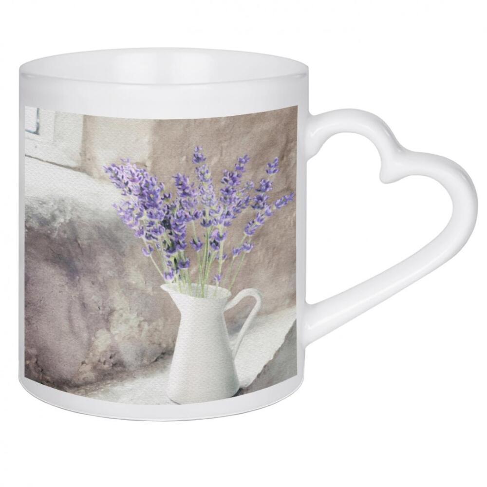 Herztasse "Lavendel in einer Vase" artboxONE - Natur,Floral - Blumen,Blumen,Lavendel,Stillleben,Zuhause