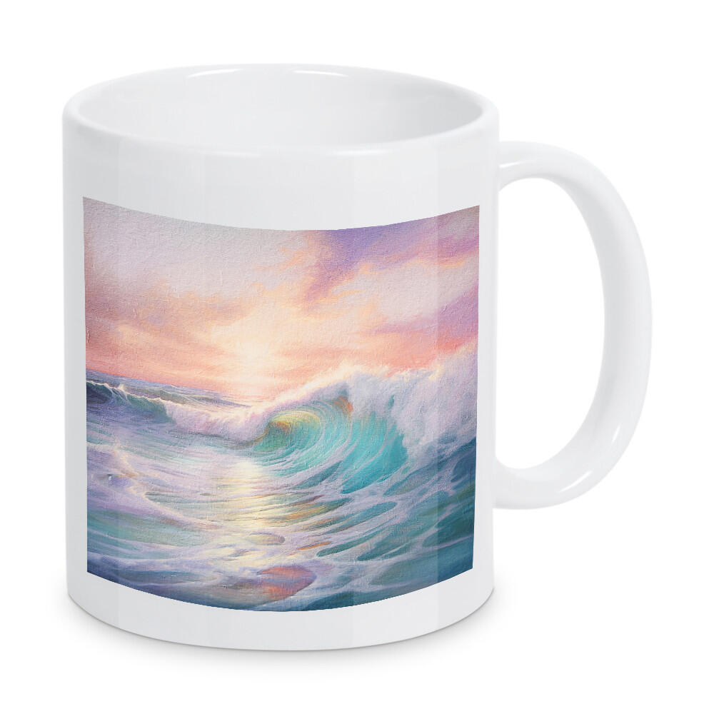 Tasse "Ozean Sonnenaufgang A" artboxONE - Reise / Strand und Meer - Strand,Meer,Ozean,Wellen,Schaum,Sonnenuntergang,Sonnenaufgang