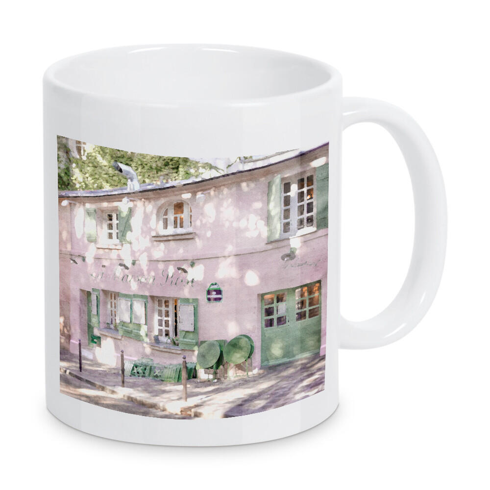 Tasse "Rosa Studio" artboxONE - Floral,Architektur,Städte / Paris - Rosa,Paris,Architektur,Straßenansicht,Stadt