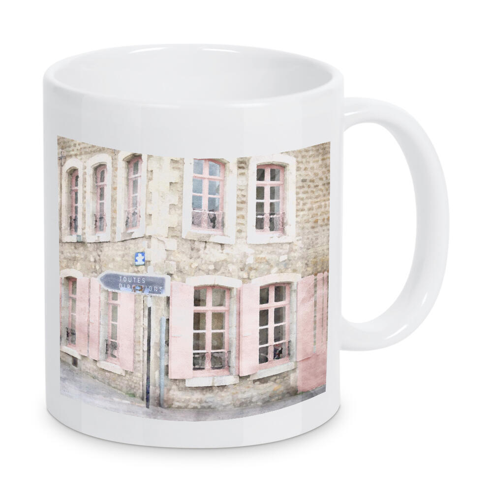 Tasse "Rosa Fensterläden" artboxONE - Architektur,Städte / Paris