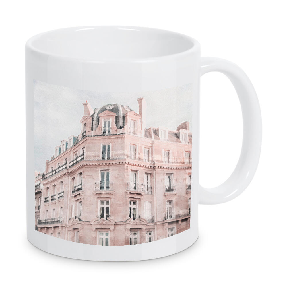 Tasse "Korallenwohnungen" artboxONE - Architektur - Architektur,Gebäude,Gotik,Rosa,Paris,Frankreich,Palast