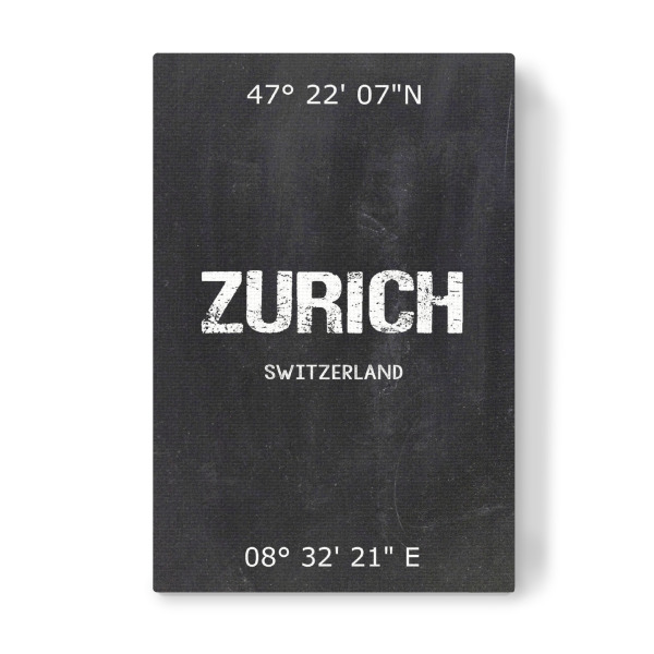 Leinwandbild "Zurich Wall Art" artboxONE - Städte,Schwarzweiß,Städte / Zürich - Zurich,Switzerland