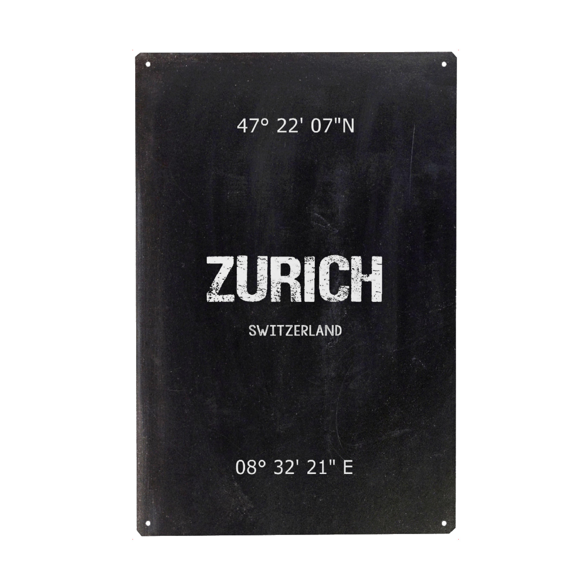 Holzbild "Zurich Wall Art" artboxONE - Städte,Schwarzweiß,Städte / Zürich - Zurich,Switzerland