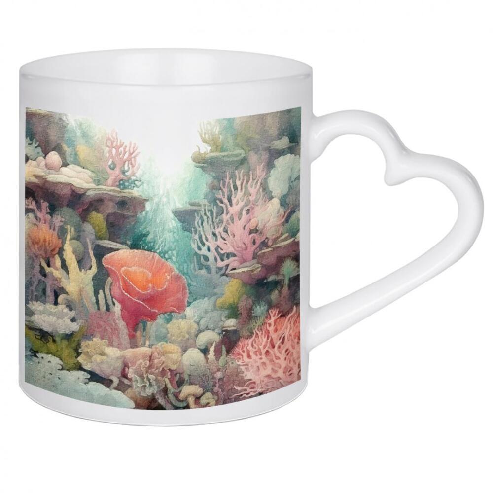 Herztasse "Unterwasserwelt B" artboxONE - Reise / Strand und Meer - Korallen,Meerestiere,Meeresleben,Ozean
