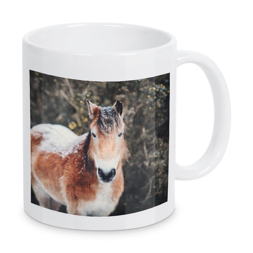 Tasse "Pferde G" artboxONE - Natur,Tiere - Pferde,Tiere,Jahreszeiten,Winter,Schnee,Natur,Bäume