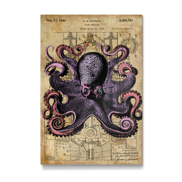 Galerie-Print "Steampunk Tintenfisch" 30x20 cm artboxONE