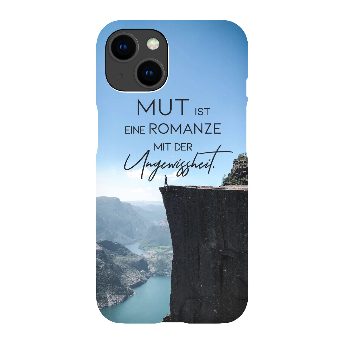 iPhone "Mut und Ungewissheit" Premium-Case Handyhülle artboxONE