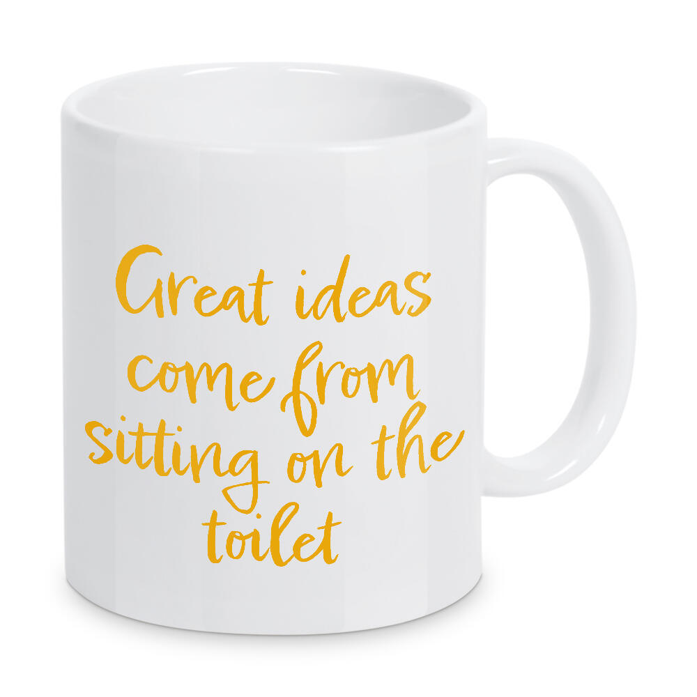 Tasse "Badezimmerideen" artboxONE - Typografie,Comic,Menschen,Fiktion,Lustig